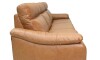 Sillón recliner 3 Cuerpos Rubi - 100% Cuero Camel