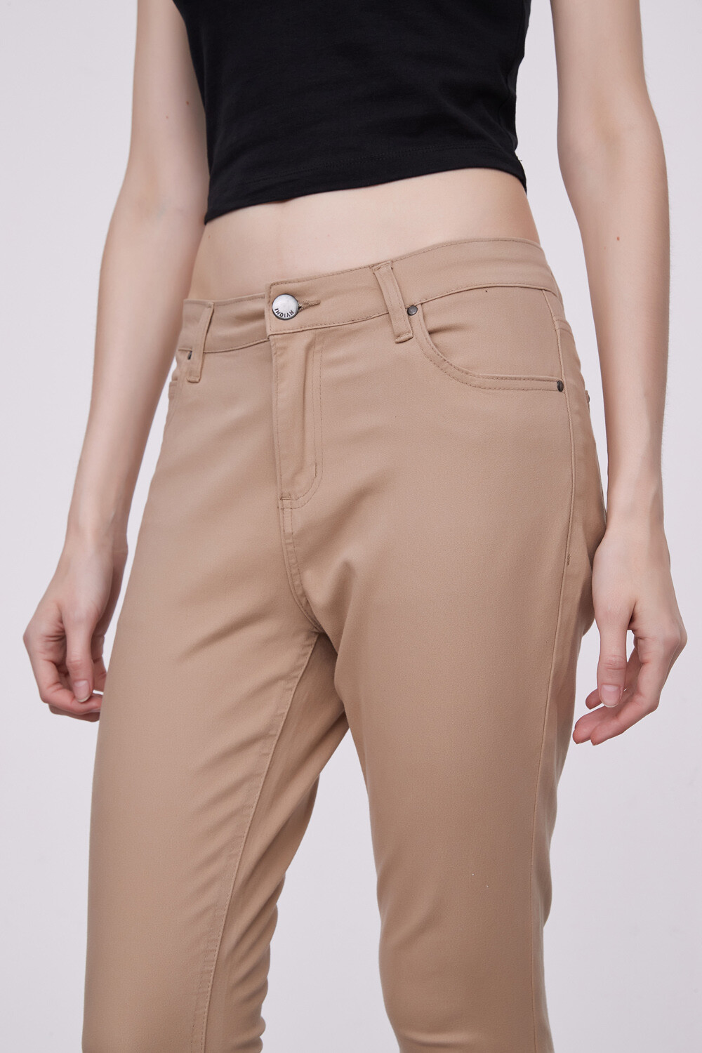 Pantalon Bardot Beige Oscuro