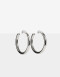 Aros Argollas Metal Argollas Metal Bold - Plateado Rodio