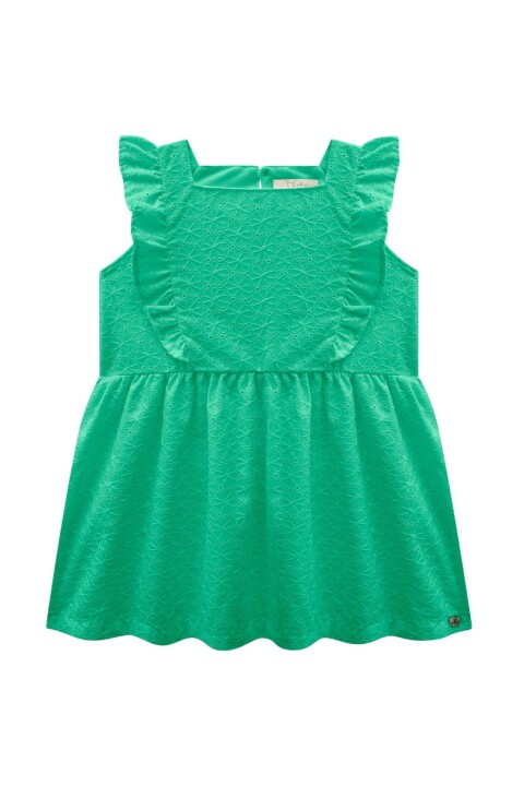 Vestido Broderie Verde