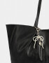 Shopper Shopper Con Charm Negro - Negro