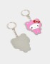 Llavero Set De Llaveros Para Compartir Hello Kitty Kawaii - Combinacion Multicolor
