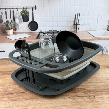 Escurridor de Platos Plegable Danny Home Largo 48cm x Ancho 38cm x Alto 15cm Escurridor de Platos Plegable Danny Home Largo 48cm x Ancho 38cm x Alto 15cm