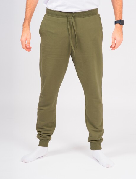 PANTALÓN BABUCHA ADULTO UNISSEX SIN FELPA VERDE MUSGO