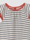 Camiseta De Rayas Blanco