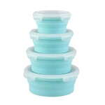 TUPPER DE SILICONA REDONDO SET x4 TUPPER DE SILICONA REDONDO SET x4