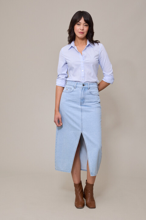 FALDA JEAN AUDINO POLANCO Azul Claro