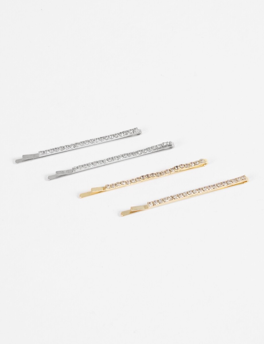 Set de horquillas strass - multicolor 