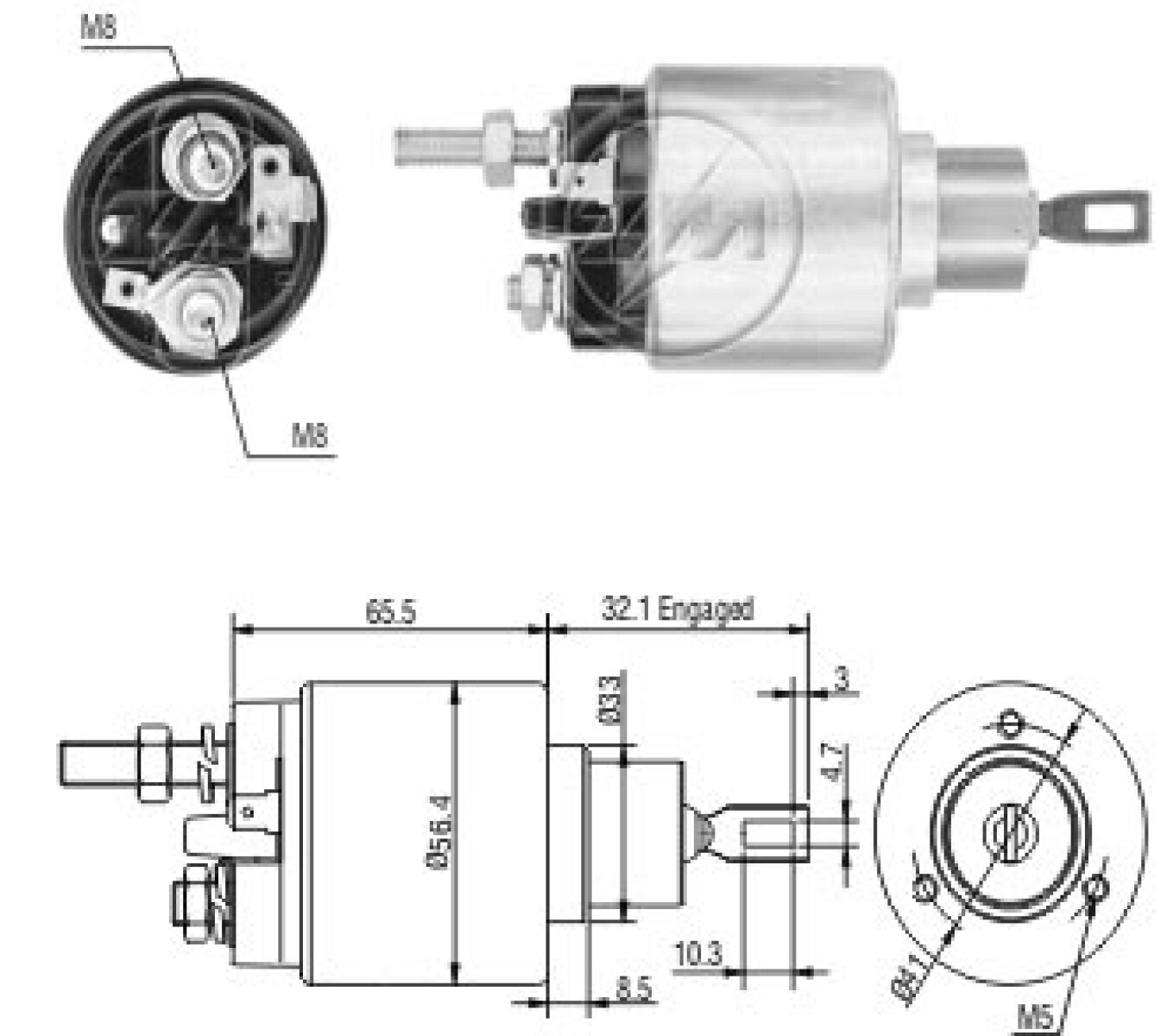 AUTOMATICO DE ARRANQUE VOLKSWAGEN VW TRANSPORTE BOSCH 1-6-1-7D ZM 