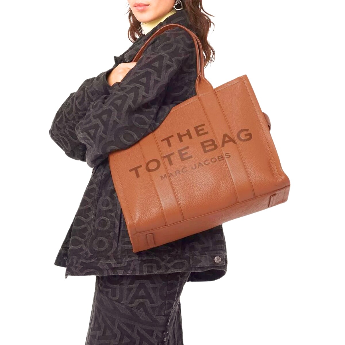 MARC JACOBS - THE LEATHER LARGE TOTE BAG 