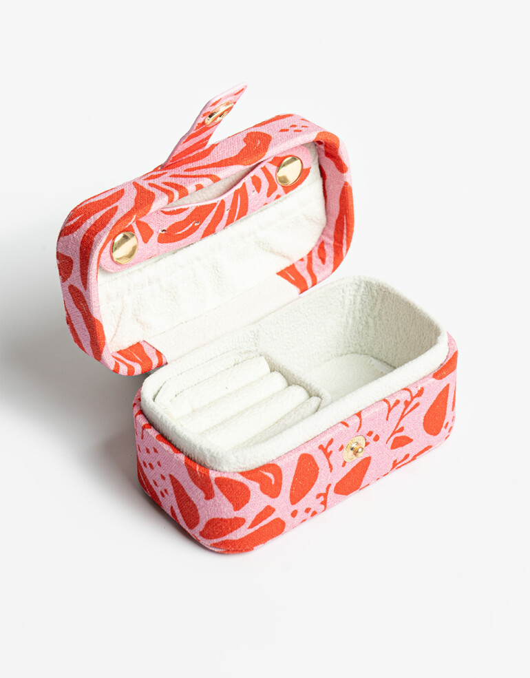 Porta Cosméticos Organizadores Organizador De Bijou Flores - Estampado Flores