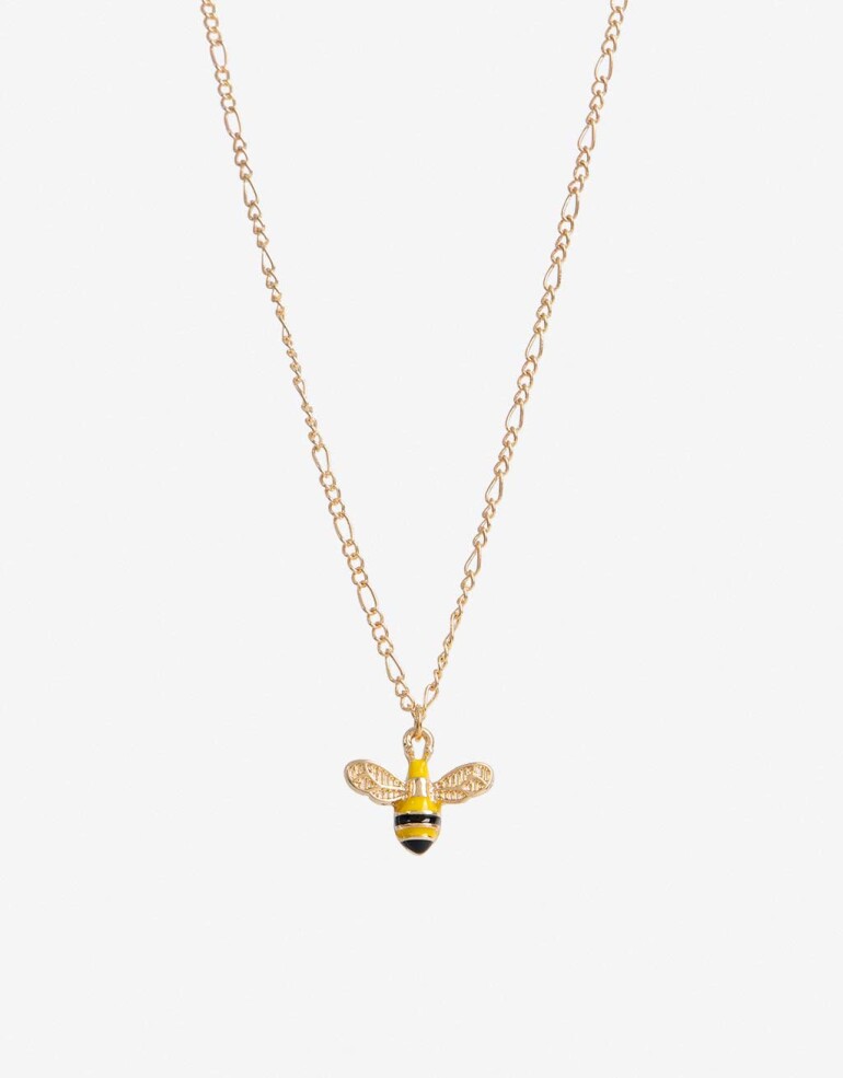 Cadena Corta con Dije Color Cadena Corta Dije Abeja - Dorado