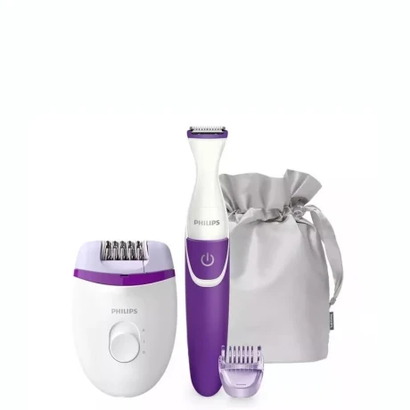 Depiladora Essential + Recortador De Cavado Philips Depiladora Essential + Recortador De Cavado Philips