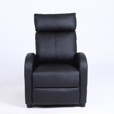 Sillon reclinable 1 cuerpo con masajeador y calefaccion Negro