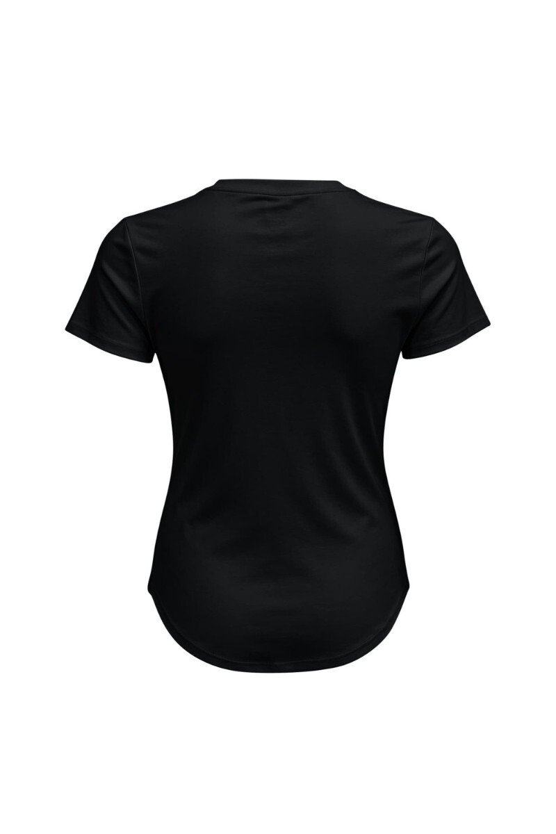 Remera de yoga Negro