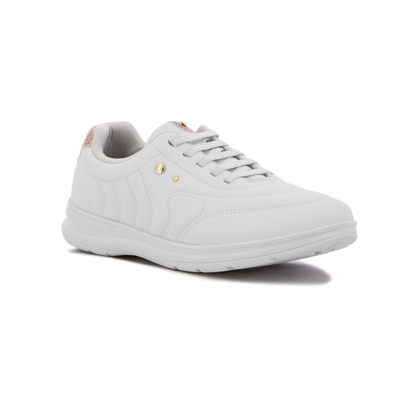 Comfortflex Calzado Deportivo Dama Acordonado - Blanco/crema Blanco-crema