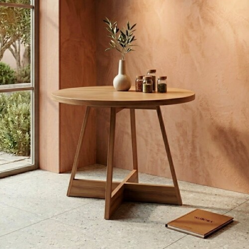 Mesa Atria Redonda Rosa