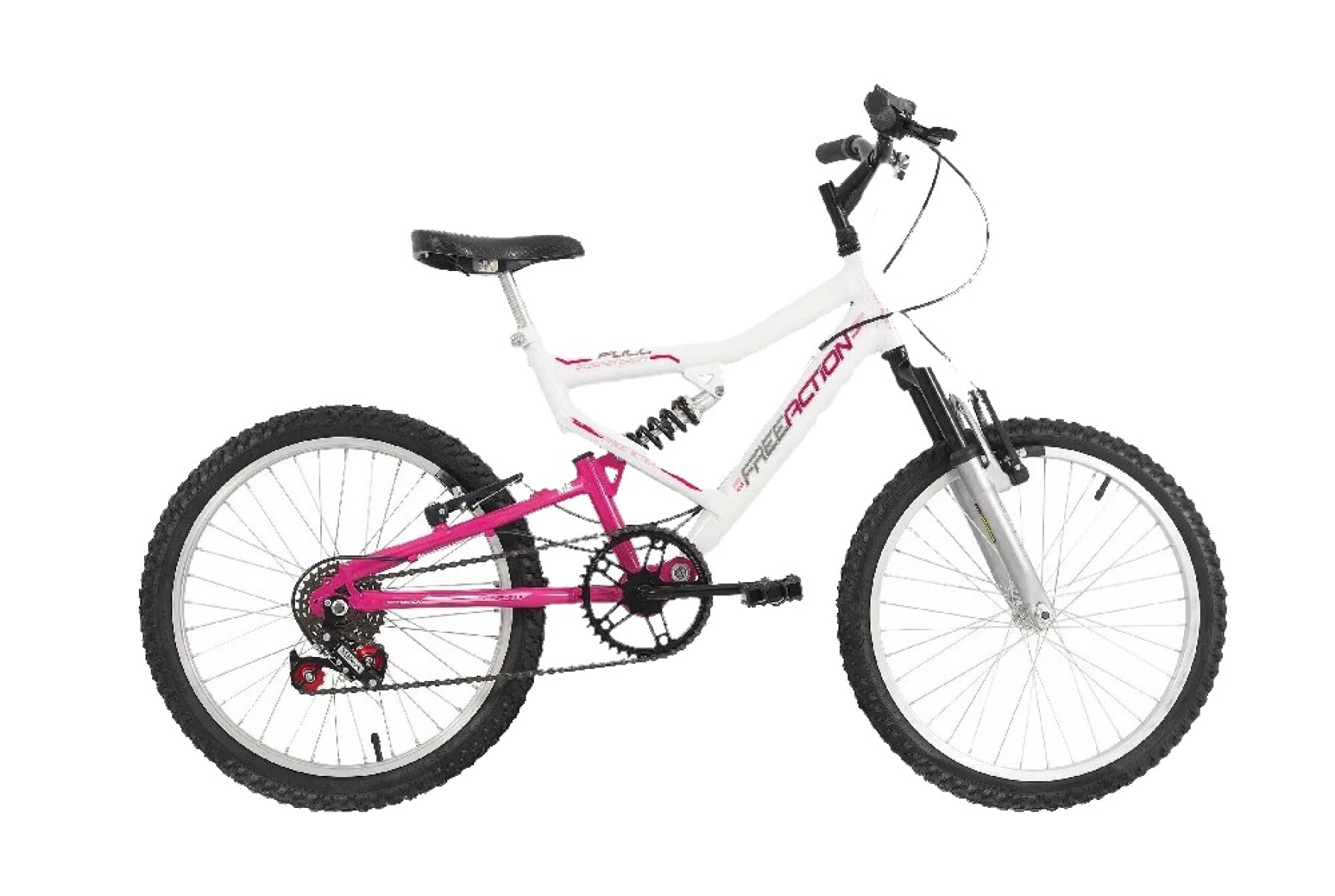 Bicicleta Free Action Aro 20 Full 6V Fem V-Brake + Casco 