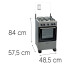 Cocina Thompson Cth 1000 COCINA THOMPSON CTH1000 A GAS TITANIUM
