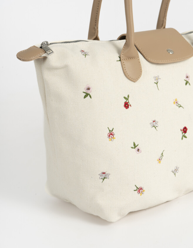 Shopper Cartera Shopper Canvas - Estampado Flores