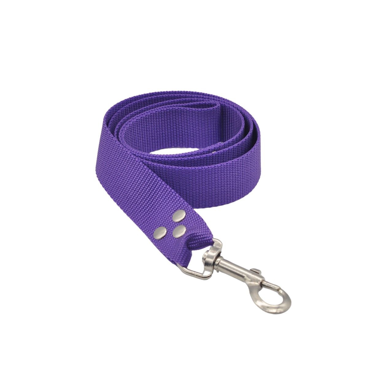 CORREA PERRO ENGANCHE MOSQUETON 1.20 M X 3.5 CM - VIOLETA 