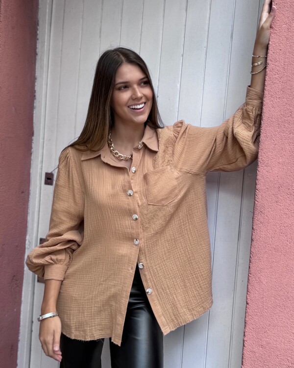 Camisa Luz (PRE VENTA) beige