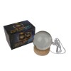 Lámpara veladora 3D diseño mandala base de madera 8"" Lámpara veladora 3D diseño mandala base de madera 8""