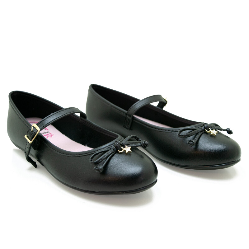 Chatitas Zapatilla Molekinha Infantil de Niños - 2502.1009-9569 Negro