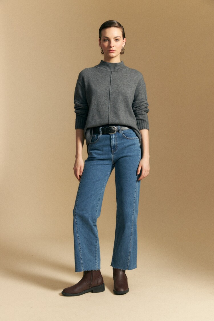 POLERA ALDAMA Gris Oscuro