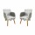 Pack x2 Sillón poltrona 1 cuerpo Lumax Maya nórdico de tela Granito