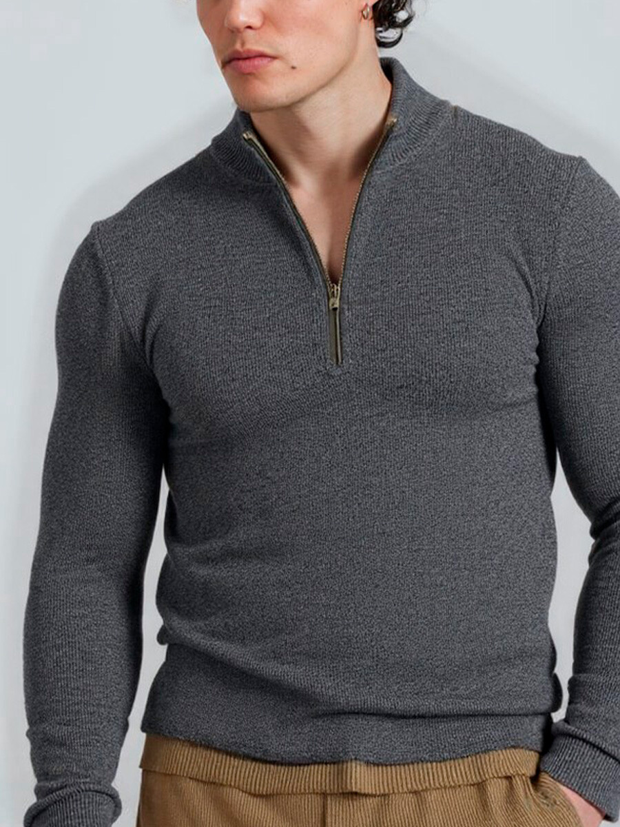 SWEATER COREL - Gris Oscuro 
