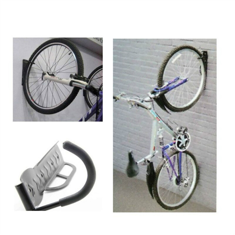 Soporte de pared para colgar bicicleta NEGRO