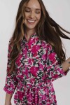 VESTIDO LEXY ESTAMPADO CRUDO Y ROSA