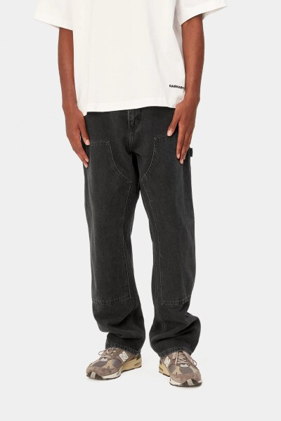 DOUBLE KNEE PANT Negro