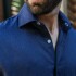 Camisa de lino Azul Marino