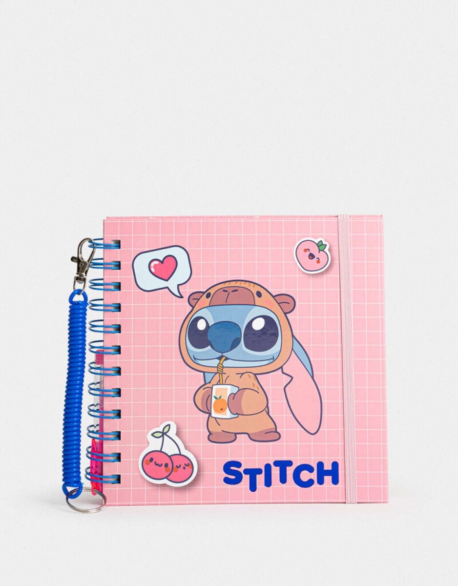 Cuaderno ''stitch Capybara'' - Fucsia Medio 