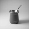 Mate Acero Inoxidable 230ml Con Bombilla Térmico Matera gris