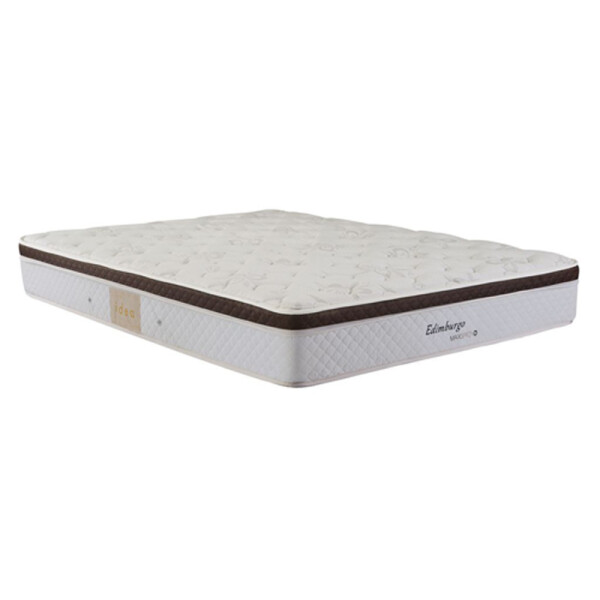 COLCHON DE RESORTES - MODELO EDIMBURGO - 2 PLAZAS (1.60 X 2.00) - ESPUMA HR - PILLOW TOP COLCHON DE RESORTES - MODELO EDIMBURGO - 2 PLAZAS (1.60 X 2.00) - ESPUMA HR - PILLOW TOP
