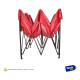Gazebo Plegable Toldo Super Reforzado 3x3x3 Filtro Uv 15KG Rojo