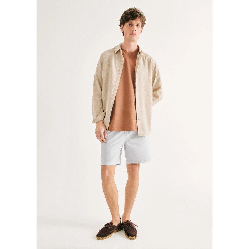 CAMISA ML MASC OFF WHITE