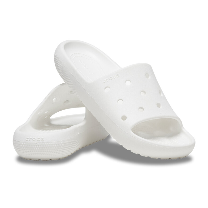 Sandalias Crocs Classic Slide V2 - Unisex White