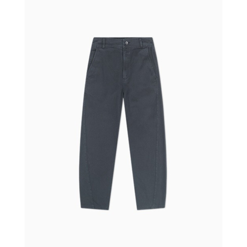 BLACK DENIM BARREL PANT OVERDYED BLACK BLACK