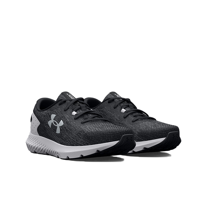 Championes Under Armour Charged Rogue 3 Knit Black/white/metallic Silver