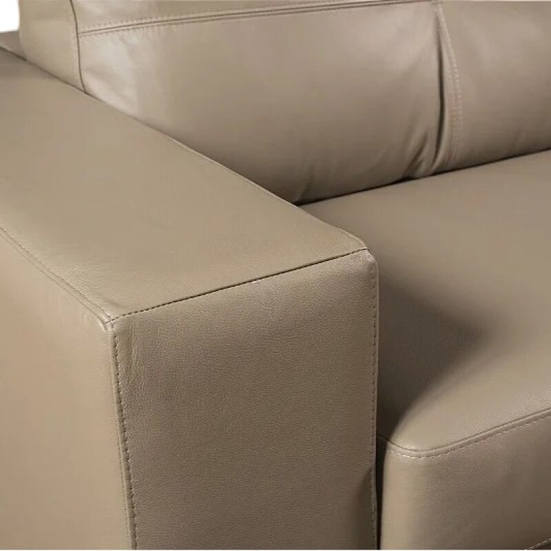 SOFA 100% CUERO - 3 CUERPOS - MODELO DOMINI - AVELLANA OPACO SOFA 100% CUERO - 3 CUERPOS - MODELO DOMINI - AVELLANA OPACO