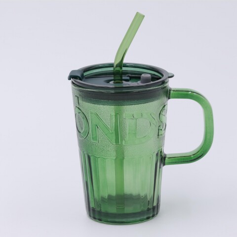 TAZA CAFÉ DIAMANTES CON SORBITO (VERDE/450 ML) TAZA CAFÉ DIAMANTES CON SORBITO (VERDE/450 ML)