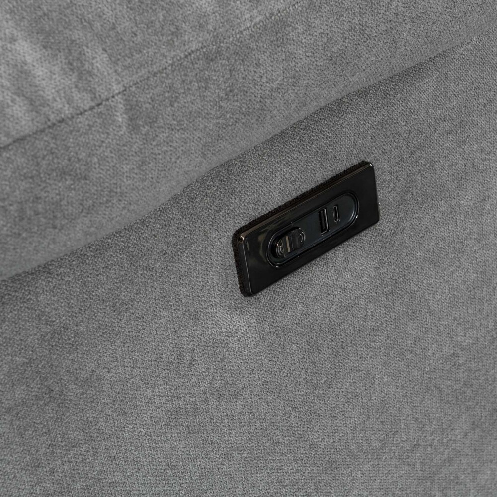 RECLINER ELÉCTRICO TELA GRIS MARSELLA II