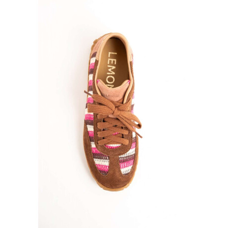 Zapatillas Retro Rayas Rosa