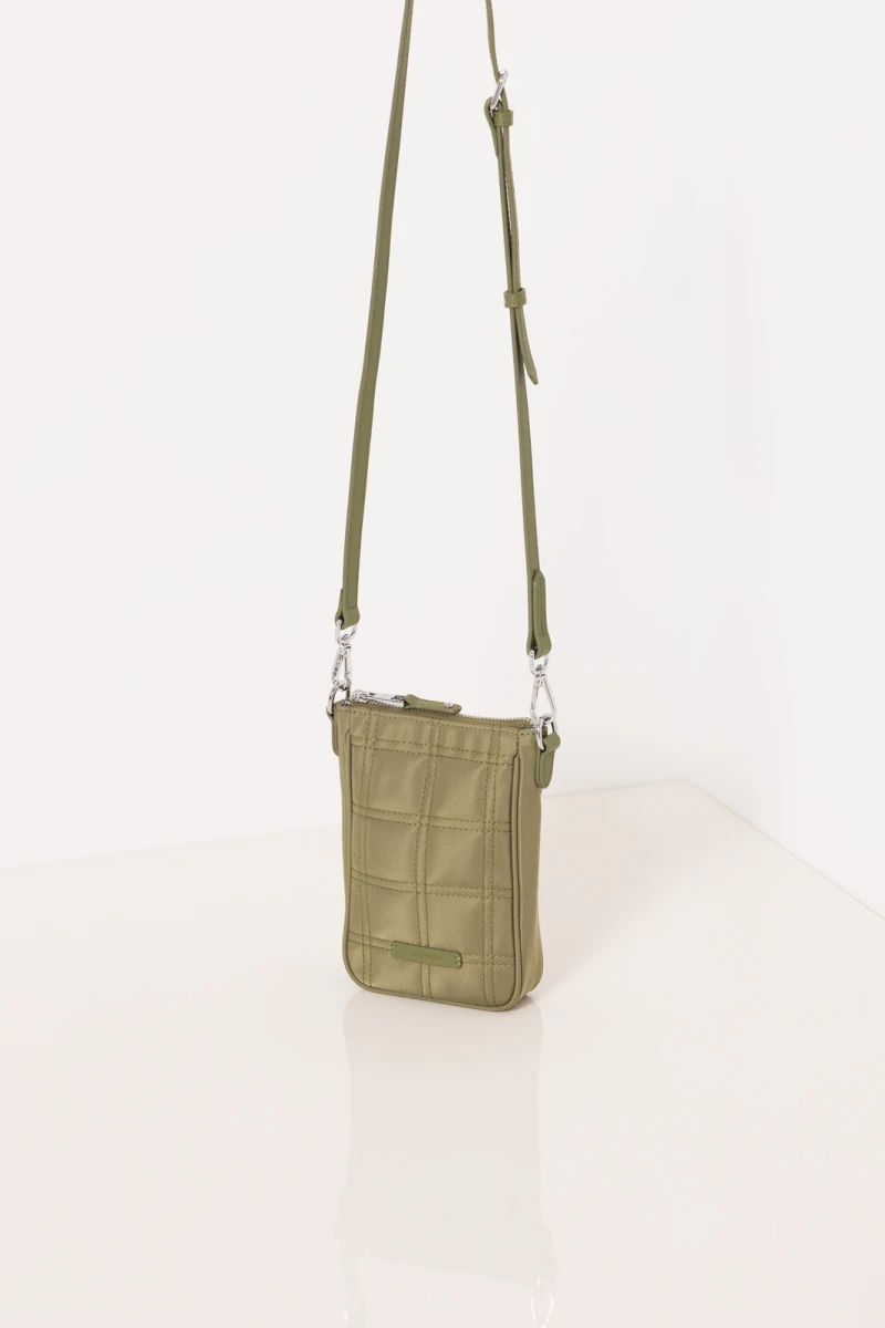 MINI BAG BOSTON GRID Verde Militar
