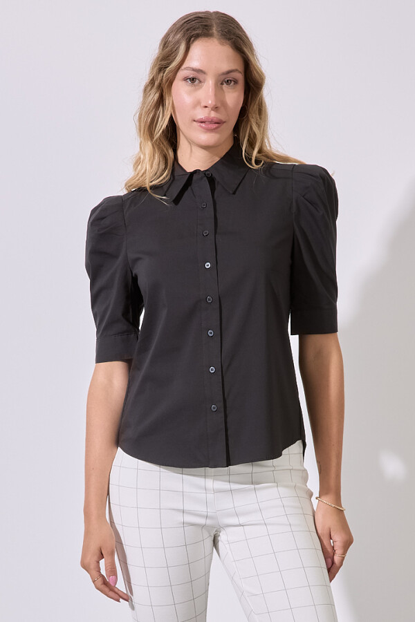 Camisa Algodón NEGRO