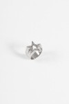 Anillo estrella plateado
